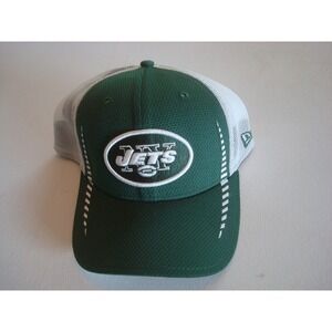 NEW YORK JETS NEW ERA   SCRIPT FITTED SIZE M/LG  GOLF HAT CAP VINTAGE K2
